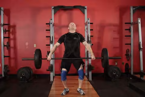 Demonstrasi gerakan Split Snatch.