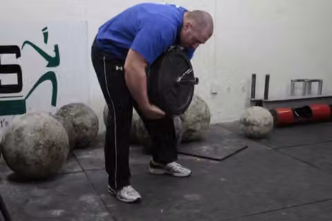 Demonstrasi gerakan Atlas Stone Trainer.