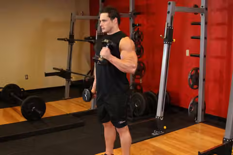 Demonstrasi gerakan Alternate Hammer Curl.