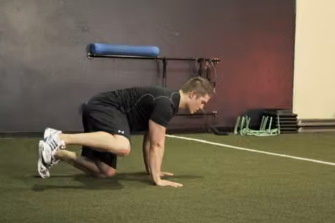 Demonstrasi gerakan Hip Circles (prone).